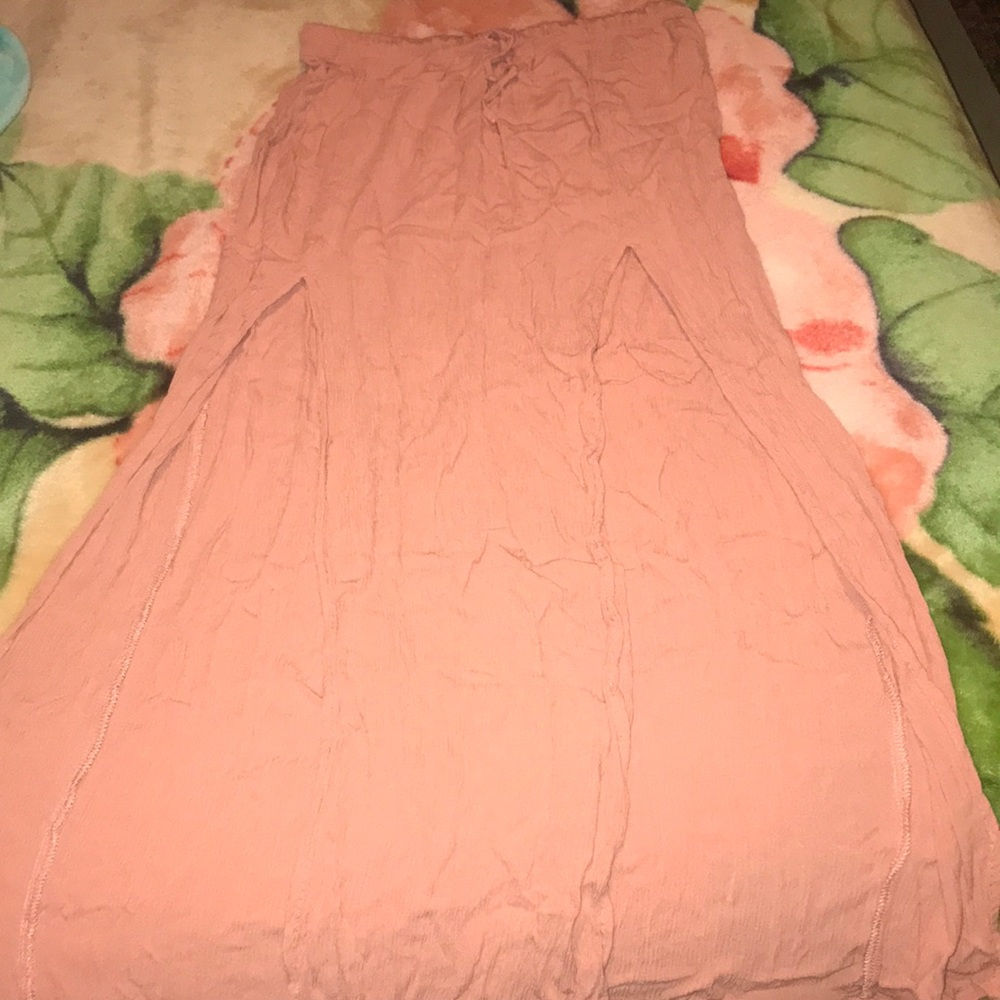 A light pink skirt